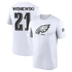 Cole Wisniewski Philadelphia Eagles Men's Legend White 2024 Salute to Service Performance T-Shirt