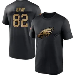 Danny Gray Philadelphia Eagles Youth Black 2020 Salute To Service Performance T-Shirt