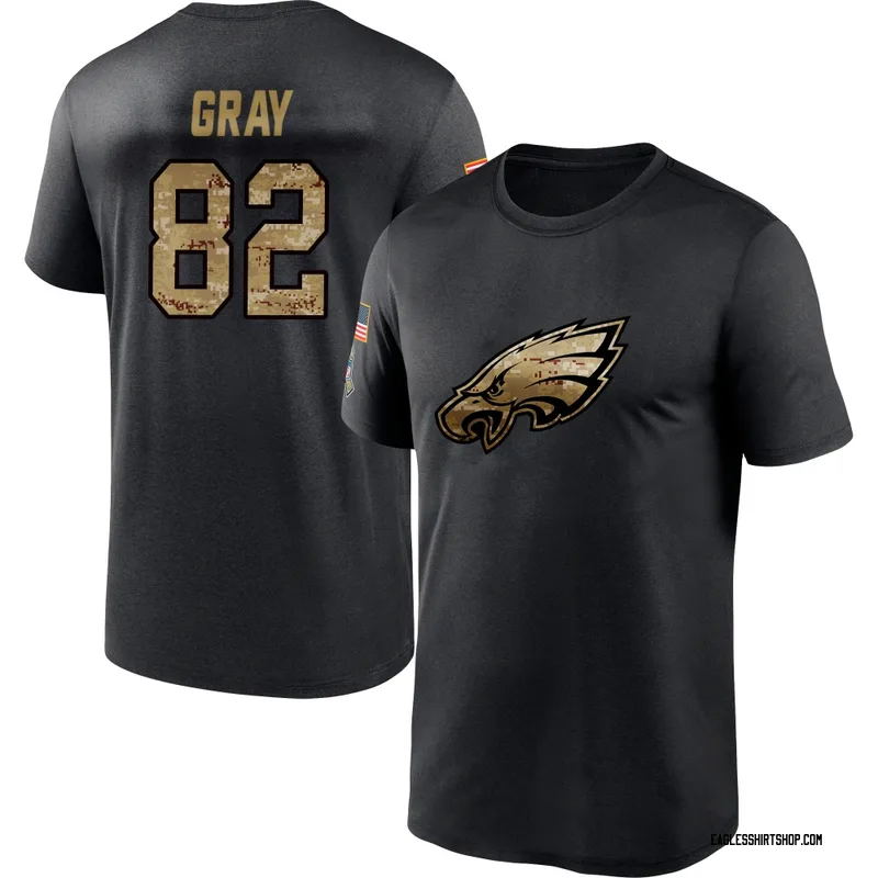 Danny Gray Philadelphia Eagles Youth Black 2020 Salute To Service Performance T-Shirt