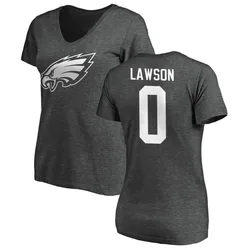 Deontae Lawson Philadelphia Eagles Women's by One Color T-Shirt - Ash