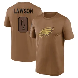 Deontae Lawson Philadelphia Eagles Youth Legend Brown 2023 Salute To Service Performance T-Shirt