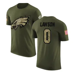 Deontae Lawson Philadelphia Eagles Youth Legend Olive Salute to Service T-Shirt