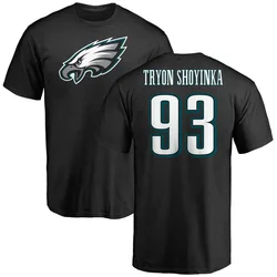 Joe Tryon-Shoyinka Philadelphia Eagles Men's Black Name & Number Logo T-Shirt -