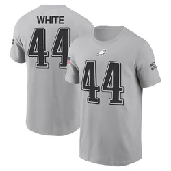 Reggie White Philadelphia Eagles Men's Gray 2024 Salute to Service Name & Number T-Shirt