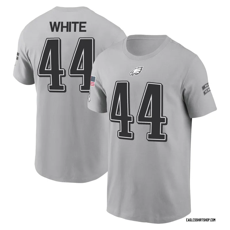 Reggie White Philadelphia Eagles Men's Gray 2024 Salute to Service Name & Number T-Shirt
