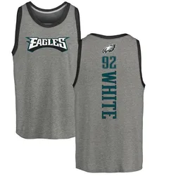 Reggie White Philadelphia Eagles Men's by Backer Tri-Blend Tank Top - Ash