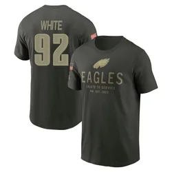 Reggie White Philadelphia Eagles Youth Forest/Green 2025 Salute to Service Sideline Primary Edge T-Shirt
