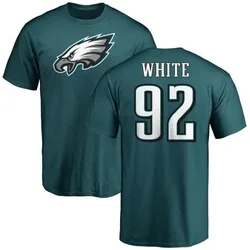 Reggie White Philadelphia Eagles Youth Green Any Name & Number Logo T-Shirt -