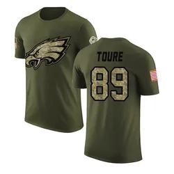 Samori Toure Philadelphia Eagles Youth Legend Olive Salute to Service T-Shirt